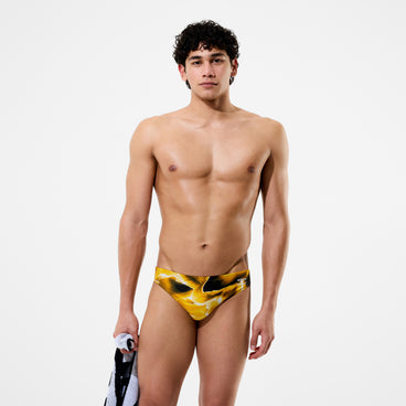 Men's Team Printed Brief Yellow