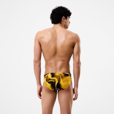 Men's Team Printed Brief Yellow
