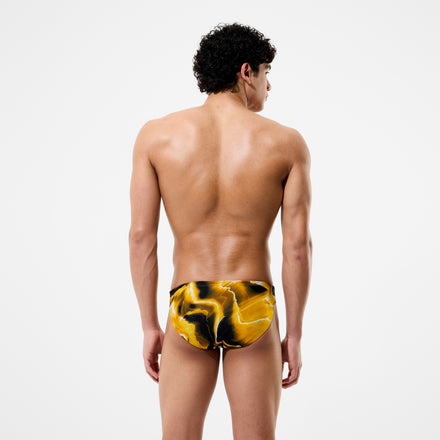 Men's Team Printed Brief Yellow