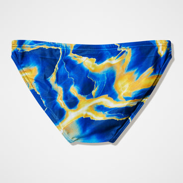 Men's Team Printed Brief Blue/Yellow