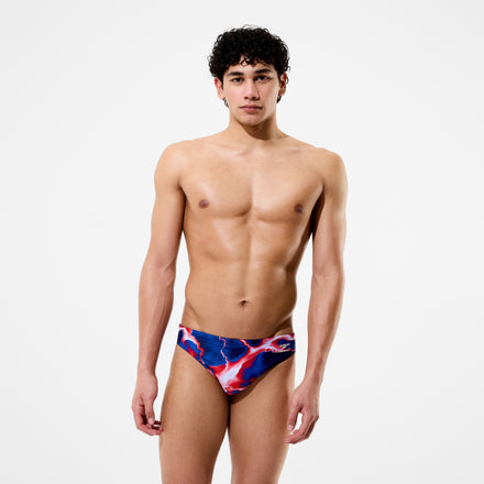 Men's Team Printed Brief Red/White/Blue