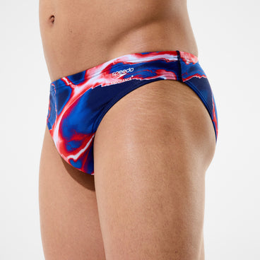 Men's Team Printed Brief Red/White/Blue