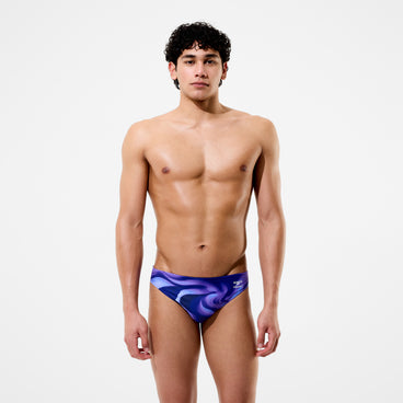 Men's Team Printed Brief Purple
