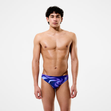 Men's Team Printed Brief Purple