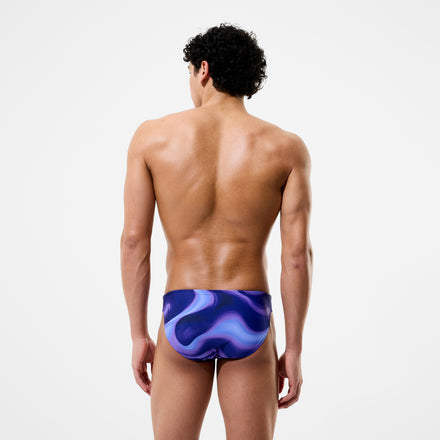 Men's Team Printed Brief Purple