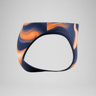 Men's Team Topography Brief Navy/Orange