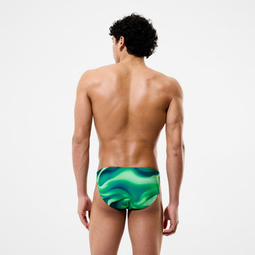 Men's Team Printed Brief Green