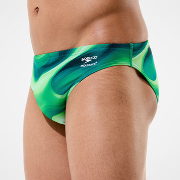 Men's Team Printed Brief Green