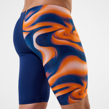 Men's Team Printed Jammer Navy/Orange