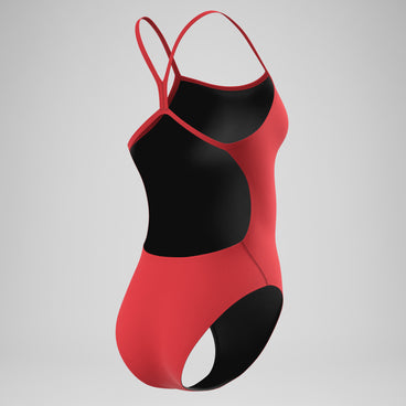Women's Team EnduranceX V-Back 2.0 Swimsuit Red