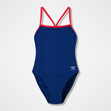 Women's Team EnduranceX V-Back 2.0 Swimsuit Navy/Red