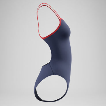 Women's Team EnduranceX V-Back 2.0 Swimsuit Navy/Red
