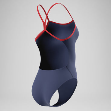 Women's Team EnduranceX V-Back 2.0 Swimsuit Navy/Red
