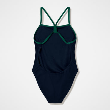 Women's Team EnduranceX V-Back 2.0 Swimsuit Black/Green