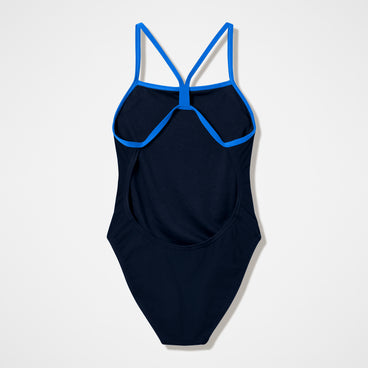Women's Team EnduranceX V-Back 2.0 Swimsuit Black/Blue