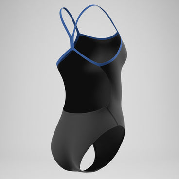 Women's Team EnduranceX V-Back 2.0 Swimsuit Black/Blue