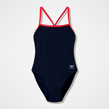 Women's Team EnduranceX V-Back 2.0 Swimsuit Black/Red