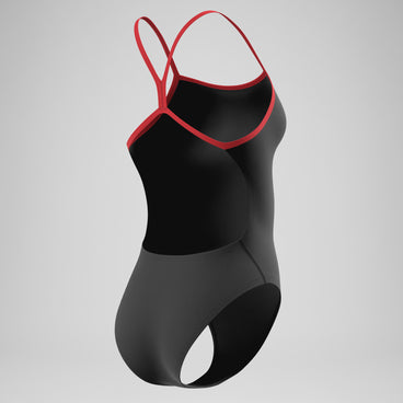 Women's Team EnduranceX V-Back 2.0 Swimsuit Black/Red