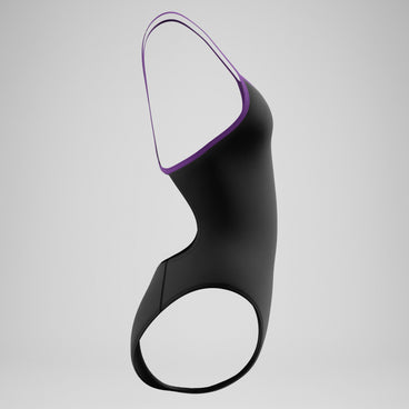 Women's Team EnduranceX Turnback Swimsuit Black/Purple