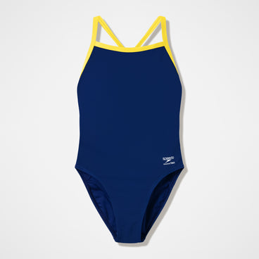 Women's Team EnduranceX Turnback Swimsuit Navy/Yellow