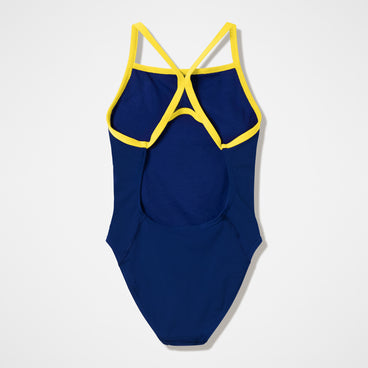Women's Team EnduranceX Turnback Swimsuit Navy/Yellow