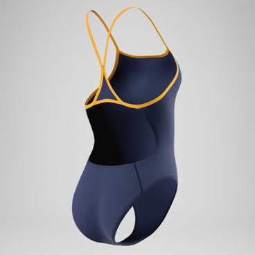 Women's Team EnduranceX Turnback Swimsuit Navy/Yellow