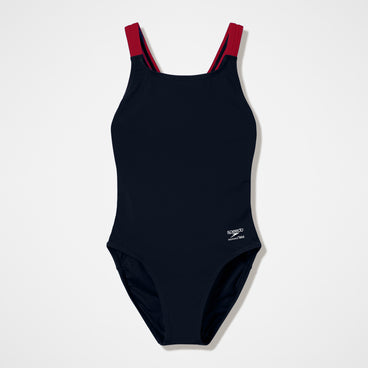 Women's Team EnduranceX Leaderback Swimsuit Black/Maroon