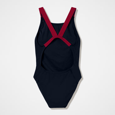 Women's Team EnduranceX Leaderback Swimsuit Black/Maroon
