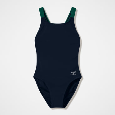 Women's Team EnduranceX Leaderback Swimsuit Black/Green