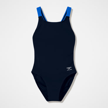 Women's Team EnduranceX Leaderback Swimsuit Black/Blue
