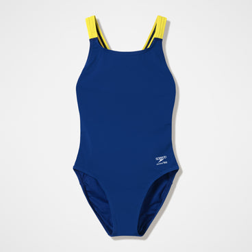 Women's Team EnduranceX Leaderback Swimsuit Navy/Yellow