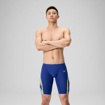 Men's Fastskin LZR Pure Intent 2.0 Printed Jammer Navy/Yellow