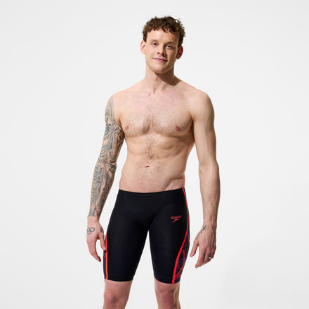 Men's Fastskin LZR Pure Intent 2.0 Printed Jammer Black/Red