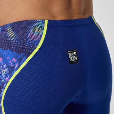 Men's Fastskin LZR Pure Intent 2.0 High Waisted Jammer Navy/Blue/Yellow