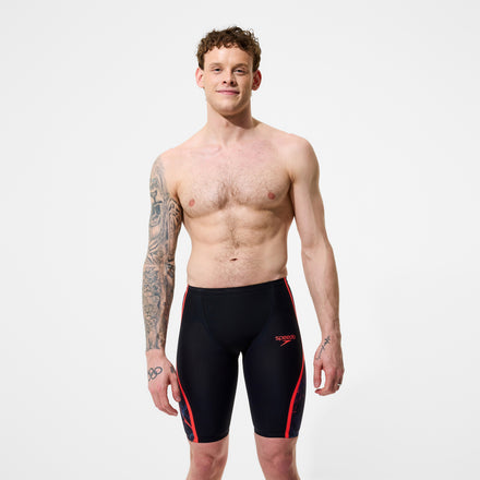 Men's Fastskin LZR Pure Intent 2.0 Printed High Waist Jammer Black/Red