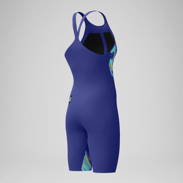 Women's Fastskin LZR Pure Valor 2.0 Closedback Kneeskin Blue/Navy