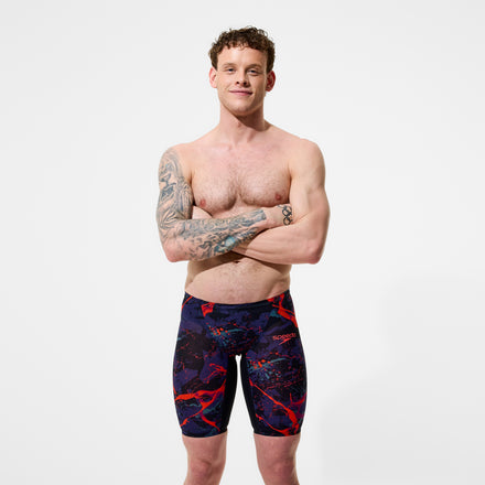 Men's Fastskin LZR Pure Valor 2.0 Printed Jammer Black/Red