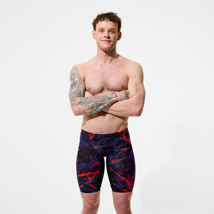 Men's Fastskin LZR Pure Valor 2.0 Printed Jammer Black/Red