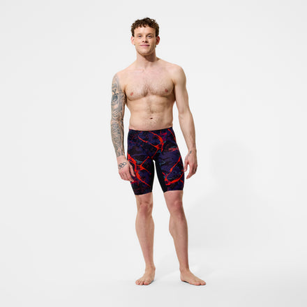 Men's Fastskin LZR Pure Valor 2.0 Printed High Waist Jammer Black/Red