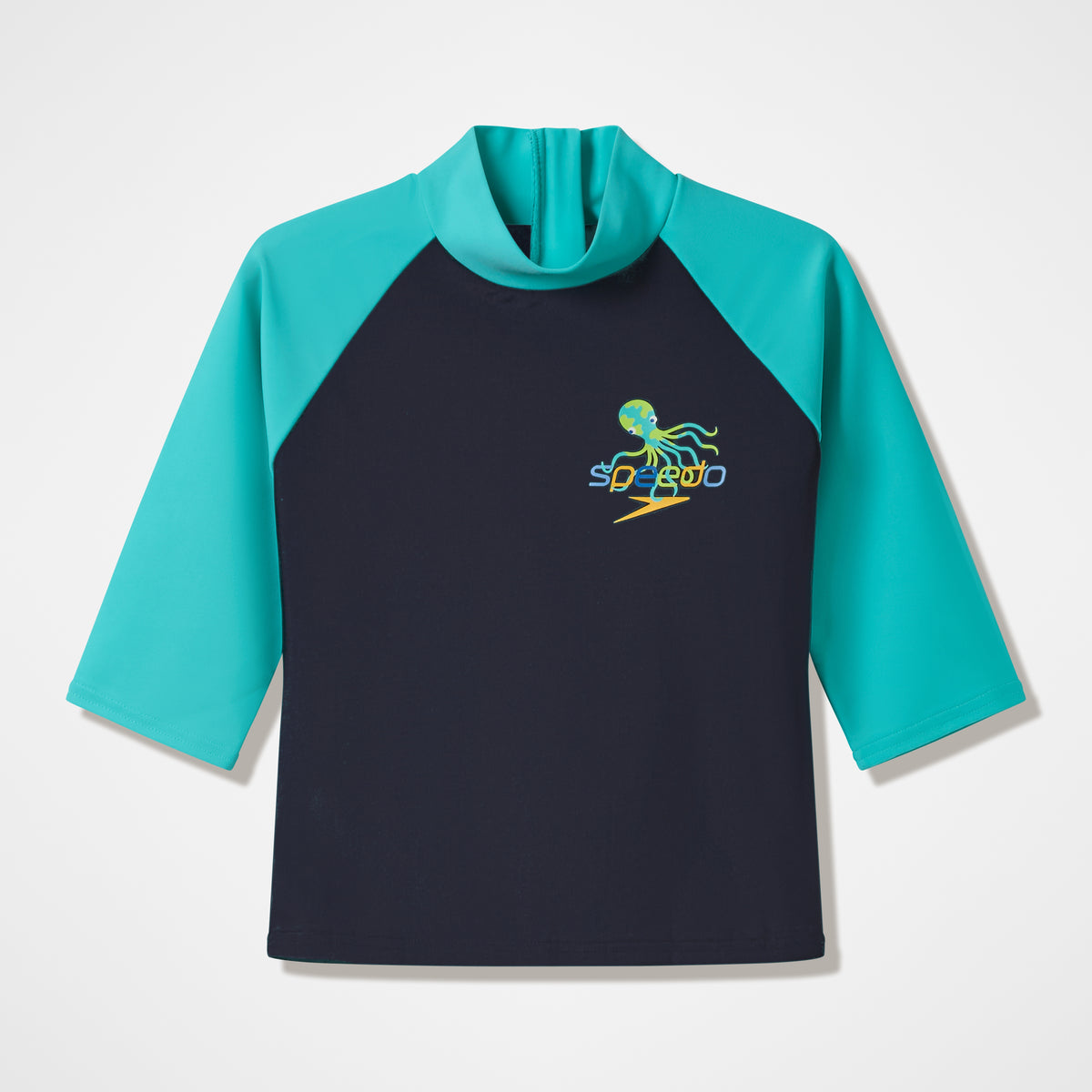 Infants Printed Long Sleeve Rashguard Black Blue