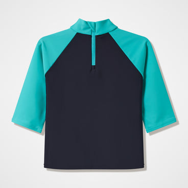 Infants Printed Long Sleeve Rashguard Black/Blue
