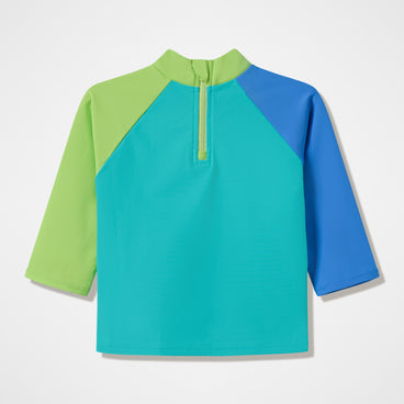 Infants Long Sleeve Rashguard Green/Blue