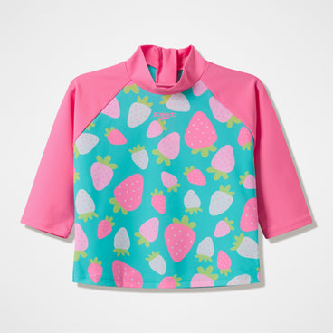 Infant Long Sleeve Printed Rashguard Aqua Breeze