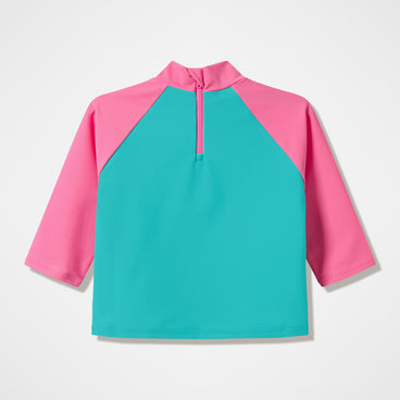 Infant Long Sleeve Printed Rashguard Aqua Breeze