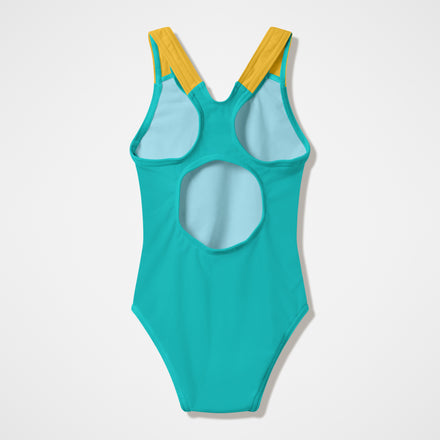 Infant Girls Medalist Swimsuit Turquoise