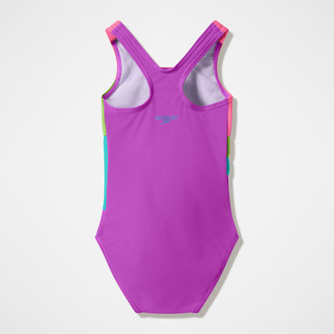 Infant Girls Radiating Splice Swimsuit Pink/Green