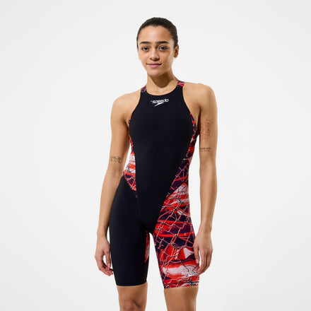 Women's Fastskin LZR HyperPro Printed Kneeskin Black/Red