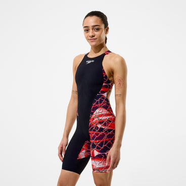 Women's Fastskin LZR HyperPro Printed Kneeskin Black/Red