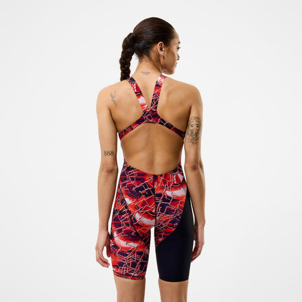 Women's Fastskin LZR HyperPro Printed Kneeskin Black/Red