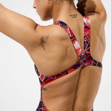 Women's Fastskin LZR HyperPro Printed Kneeskin Black/Red